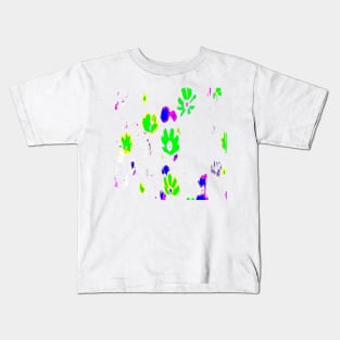 Green flowes pattern Kids T-Shirt